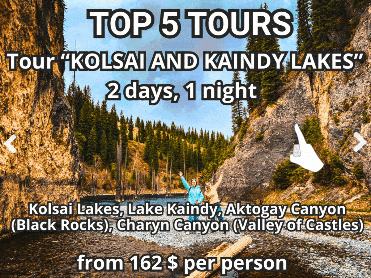 Top 5 tours Kazakhstan|Kolsai Kaindy Charyn canyons